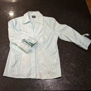 Light Blue Button Blouse